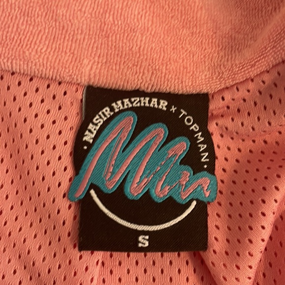 Nasir Mazhar x Topman Pink Terry Cloth Zip-up Size Small - Picture 15 of 16